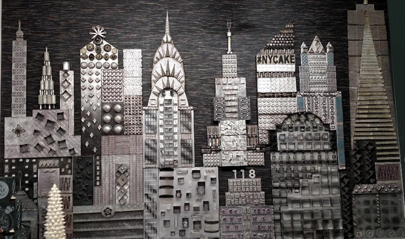 Permanent Skyline mural by Colette Peters