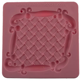 Basketweave Plaque Silicone Mold